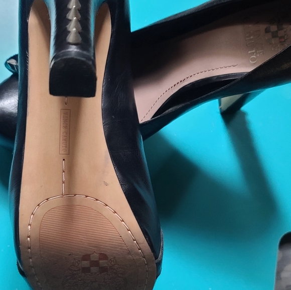 HOST PICK! 🎉🎊 SUPER RARE!80's Vince Camuto pin up spiked black stilettos Sz9 - Picture 3 of 12